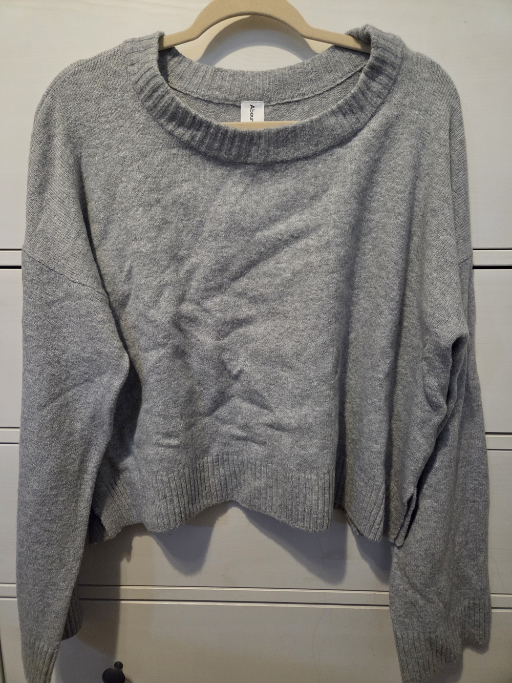Abound Light Gray Crewneck Sweater